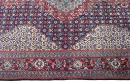 Full view of 2000s Sarough rug from Iran / Persia, 203 × 134 cm in Blue tones