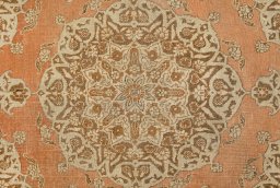 Central medallion detail of 1900s Tabriz rug from Iran / Persia