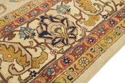 Central medallion detail of 1920s Tabriz rug from Iran / Persia