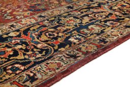Central medallion detail of 1930s Tabriz rug from Iran / Persia