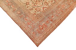 Central medallion detail of 1880s Tabriz rug from Iran / Persia