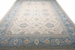 Surface texture of New Tabriz rug with natural Wool and intricate pattern