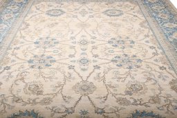 Central medallion detail of New Tabriz rug from Pakistan