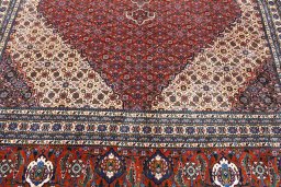 Central medallion detail of 2000s Tabriz rug from Iran / Persia
