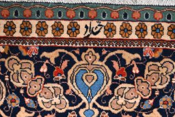 Central medallion detail of 1930s Tabriz rug from Iran / Persia