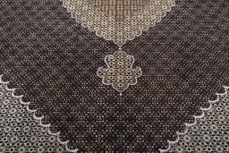 Central medallion detail of New Tabriz rug from Iran / Persia