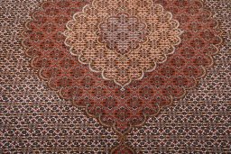 Central medallion detail of New Tabriz rug from Iran / Persia