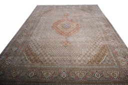 Surface texture of New Tabriz rug with natural Cork and intricate pattern