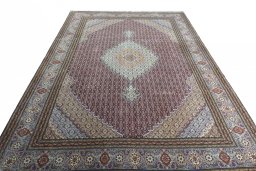 Surface texture of New Tabriz rug with natural Cork and intricate pattern