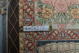 Central medallion detail of 1930s Tabriz rug from Iran / Persia