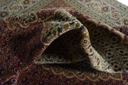 Surface texture of New Tabriz rug with natural Cork and intricate pattern