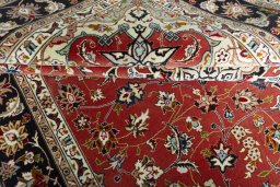 Surface texture of New Tabriz rug with natural Cork and intricate pattern