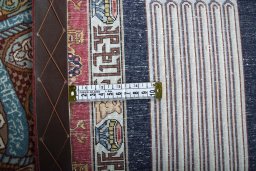 Surface texture of New Tabriz rug with natural Cork and intricate pattern