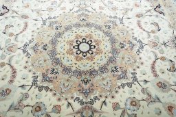 Central medallion detail of New Tabriz rug from Iran / Persia