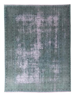 Full view of 1970s Tabriz rug from Iran / Persia, 382 × 286 cm in Red tones