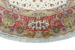 Central medallion detail of New Tabriz rug from Iran / Persia