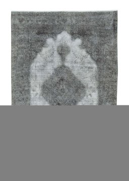 Full view of 1950s Tabriz rug from Iran / Persia, 288 × 196 cm in Gray tones