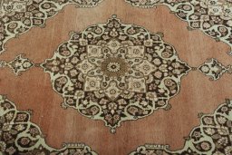 Central medallion detail of 1930s Tabriz rug from Iran / Persia