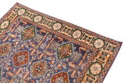 Surface texture of 1970s Tabriz rug with natural Wool and intricate pattern