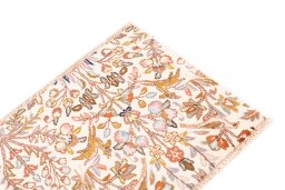 Surface texture of 2008s Tabriz rug with natural Wool and intricate pattern