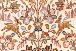 Central medallion detail of 2008s Tabriz rug from Iran / Persia