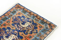 Surface texture of 1990s Tabriz rug with natural Wool and intricate pattern