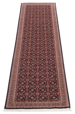 Close-up detail of New Tabriz rug from Iran / Persia showing Wool weave