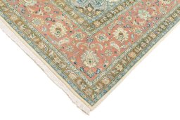 Central medallion detail of 2019s Tabriz rug from Iran / Persia