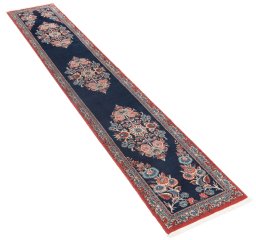 Close-up detail of New Tabriz rug from Iran / Persia showing Wool weave