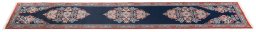 Backside of handmade New Tabriz rug showing knot structure and weave density