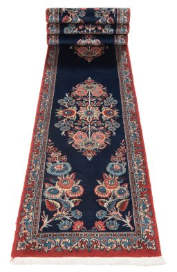 Close-up detail of New Tabriz rug from Iran / Persia showing Wool weave
