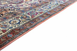 Central medallion detail of 1900s Tehran rug from Iran / Persia
