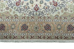 Full view of New Tabriz 50/60/70 Raj rug from Iran / Persia, 310 × 205 cm in Beige tones