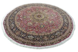 Surface texture of New Tabriz 50/60/70 Raj rug with natural Cork and intricate pattern