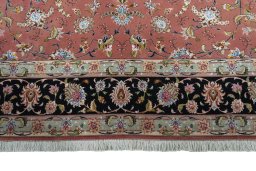 Full view of New Tabriz 50/60/70 Raj rug from Iran / Persia, 308 × 203 cm in Red tones