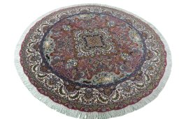Surface texture of New Tabriz 50/60/70 Raj rug with natural Cork and intricate pattern