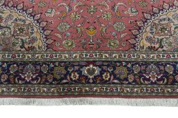 Full view of New Tabriz 50/60/70 Raj rug from Iran / Persia, 300 × 208 cm in Red tones