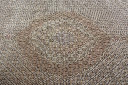 Central medallion detail of 2000s Tabriz 50/60/70 Raj rug from Iran / Persia