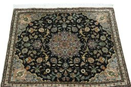 Surface texture of New Tabriz 50/60/70 Raj rug with natural Cork and intricate pattern