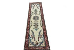 Surface texture of 2000s Tabriz 50/60/70 Raj rug with natural Cork and intricate pattern