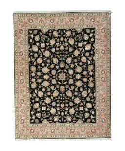 Full view of New Tabriz 50/60/70 Raj rug from Iran / Persia, 263 × 202 cm in Gray tones