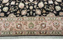 Full view of New Tabriz 50/60/70 Raj rug from Iran / Persia, 263 × 202 cm in Gray tones