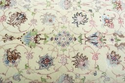 Central medallion detail of 2000s Tabriz 50/60/70 Raj rug from Iran / Persia