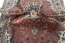 Surface texture of New Tabriz 50/60/70 Raj rug with natural Cork and intricate pattern