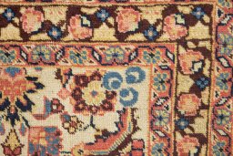 Central medallion detail of 1930s Tabriz Petag rug from Iran / Persia