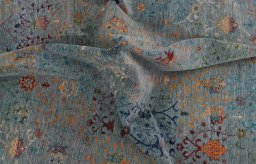 Full view of New Haj-jalili rug from Pakistan, 235 × 170 cm in Blue tones
