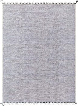 Full view of New Morocco rug from Pakistan, 345 × 257 cm in Gray tones