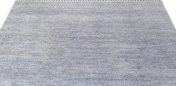 Backside of handmade New Morocco rug showing knot structure and weave density