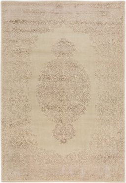 Full view of New Organic rug from Turkey, 306 × 212 cm in Beige tones