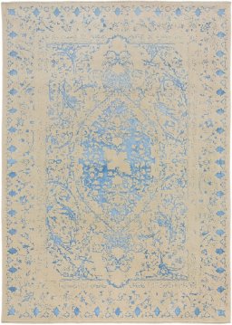 Full view of New Organic rug from Turkey, 300 × 215 cm in Blue tones